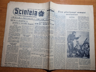 scanteia 23 februarie 1957-art. resita,oradea ,iasi,orasul brasov foto