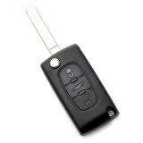 Citroen / Peugeot 307 - Carcasa tip cheie briceag cu 3 butoane, lama VA2-SH3, fara suport baterie, buton portbagaj CC094, Carguard
