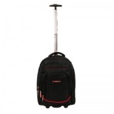 Rucsac cu troler Smiley, 46x34x18 cm, negru