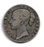 Marea Britanie VICTORIA CROWN ,1844 , Star Stops