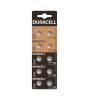 10x Duracell G13 / AG13 / L1154 / LR44 / 157 / A76 1.5V baterie plata