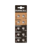 10x Duracell G13 / AG13 / L1154 / LR44 / 157 / A76 1.5V baterie plata