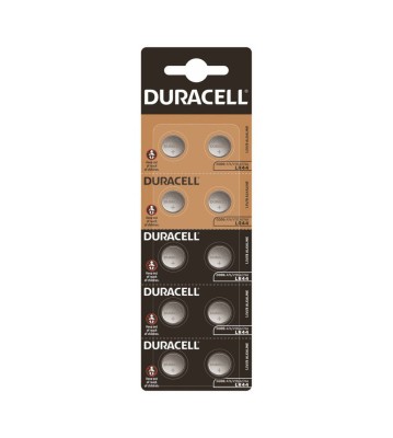 10x Duracell G13 / AG13 / L1154 / LR44 / 157 / A76 1.5V baterie plata foto