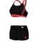 Costum de baie pentru femei Arena, 2 piese, negru rosu, 38 - OUTLET