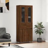 VidaXL Dulap &icirc;nalt, stejar maro, 69,5x34x180 cm, lemn compozit