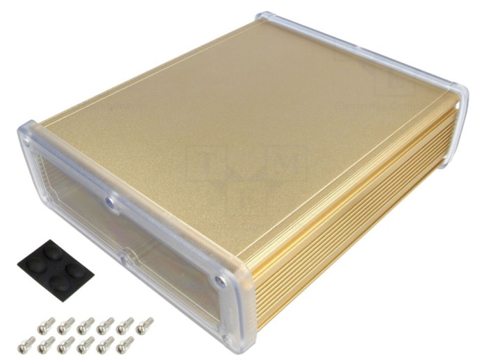 Carcasă universală aluminiu aurit