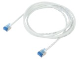 Patch cord U/FTP 6a 2m LSZH alb 32AWG placare aurit
