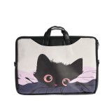 Geanta pentru laptop cu imprimeu pisica