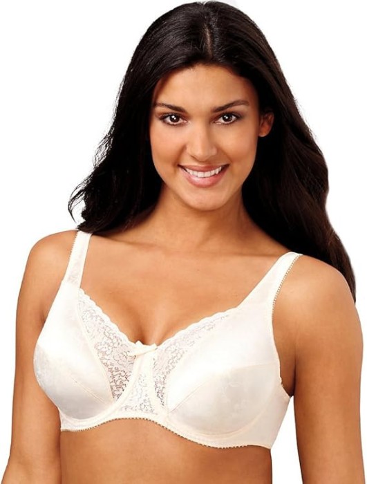 Sutien cu armatura Playtex Secrets Signature Floral, bej, 80D - OUTLET