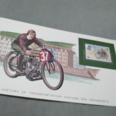 CARD SUVENIR CU TMBRU NESTAMPILAT /E MAI MARE CA CP/ ISLE OF MAN foto
