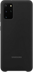 Husa de protectie Samsung pentru Galaxy S20 Plus, Silicone Cover,Black foto