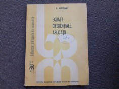 ECUATII DIFERENTIALE APLICATII - G Morosanu