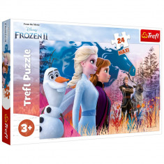 Puzzle Trefl 24 Maxi - Frozen 2 - Calatoria Magica foto