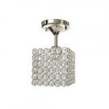 Lustra Catrina, 1xE27, Crom, Metal si Cristal