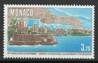 Monaco 1986 Mi 1765 MNH - Congresul al Societatilor de Asigurari si Reasigurari foto