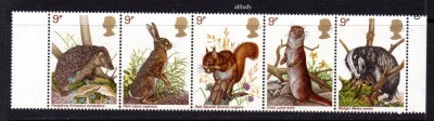 MAREA BRITANIE, ANGLIA 1977, Fauna, serie neuzata, MNH foto