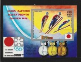GUINEA ECUATORIALA - 1972 JOCURI OLIMPICE SAPPORO ,SPORT ,COLITA NESTAMPILATA