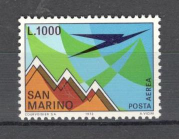 San Marino.1972 Posta aeriana SS.445 foto