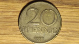 RDG DDR Germania democrata -moneda de colectie- 20 pfennig 1971 - mai raruta !, Europa