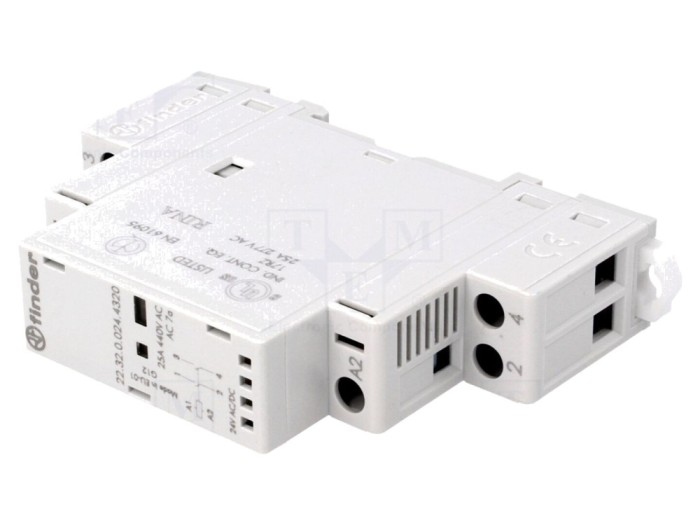 Contactor 2-poli 25A 24V NO