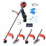 Motocoasa Benzina Profesionala 4.8kW Incraft Pro CR-6300, 52cmc, 2 Discuri, 2 Bobine, Ochelari, Manusi, Curea