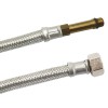 Furtun Blindat Flexibilă DN8, Inox, 800mm, M10 x 3/8&quot; pentru Apă Potabilă