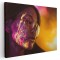 Tablou femeie cu pudra fluorescenta pe fata Tablou canvas pe panza CU RAMA 80x120 cm