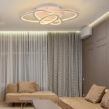 Cumpara ieftin Lustra Led Izotop cu Telecomanda, 83W, Lumina Rece Calda Neutra, Dimabila, Alb, Alessandro DESIGN