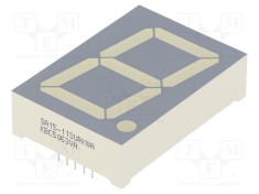 Afișaj LED 7 segmente 38,1mm 1,5 Nr.car: 1 roșie anod KINGBRIGHT ELECTRONIC
