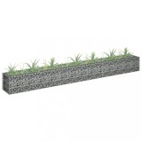 Gossi strat inaltat gabion, 270 x 30 x 30 cm, otel galvanizat