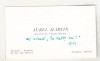 Bnk div Carte de vizita cu felicitare olografa - Aurel Martin