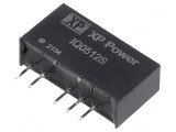 Convertor DC/DC 1W 5V la 12V/-12V SIP THT