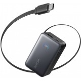Baterie Externa Anker Nano, 10000mAh, 45W, QC + PD, 1 x USB-A - 2 x USB-C, Neagra A1638H11