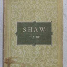 TEATRU de G. SHAW ,1956 cuprinde piesele PROFESIUNEA DOAMNEI WARREN ,UCENICUL DIAVOLULUI , MAIORUL BARBARA , PYGMALION , CARUTA CU MERE