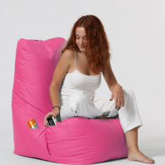 Fotoliu puf, Bean Bag Ferndale, Diamond, 60 x 90 cm, poliester impermeabil, roz