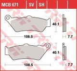 Set placute frana TRW MCB671 - Aprilia ETV - Pegaso - BMW C1 - F650 - Ducati Monster - Honda CB - NT - Yamaha DT125 - XT660