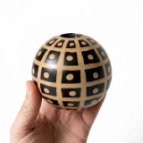 Vas Ceramic / Suport de lumanare Chulucanas Peru &ndash; Semnat de Maestrul MANUEL ADANAQU&Eacute;