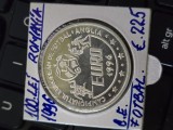 Moneda din argint Romania 100 lei 1996 Campionatul European de fotbal Anglia 1996