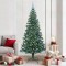 vidaXL Pom de Crăciun artificial pre-iluminat cu 300 LED Verde 210 cm 3396782