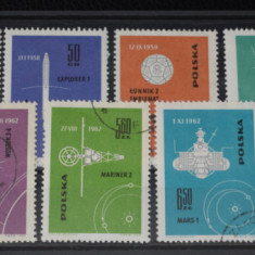 TS23 - Timbre serie Polonia - 1963 Cosmos