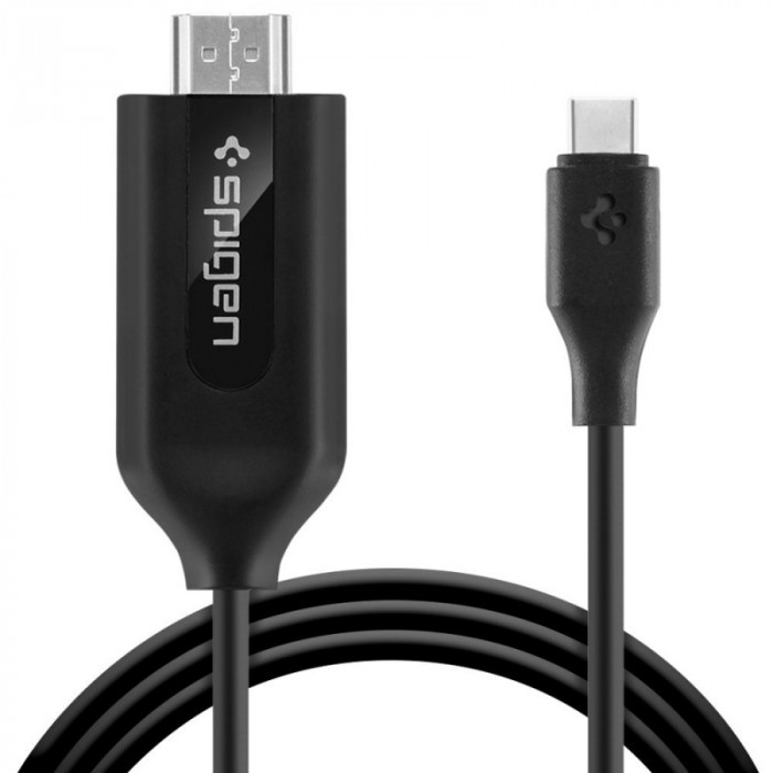 Cablu Audio si Video HDMI la USB Type-C Spigen C20CH, 2 m, Negru