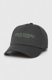 Armani Exchange șapcă de baseball din bumbac culoarea verde, cu imprimeu, 954202 CC150