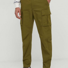 The North Face pantaloni barbati, culoarea verde, cu fason cargo