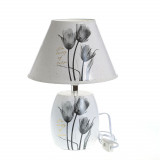 Lampa ceramica cu lalele 33 cm