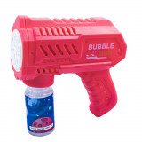 Pistol baloane de sapun cu baterii roz cu 16 orificii, 7Toys