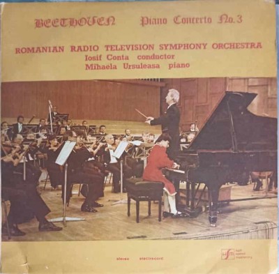 Disc vinil, LP. CONCERTUL NR. 3 PENTRU PIAN SI ORCHESTRA IN DO MINOR, OP. 37-LUDWIG VAN BEETHOVEN foto