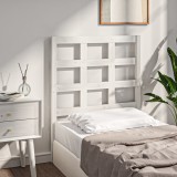 Gossi tablie de pat, alb, 80,5x4x100 cm, lemn masiv de pin