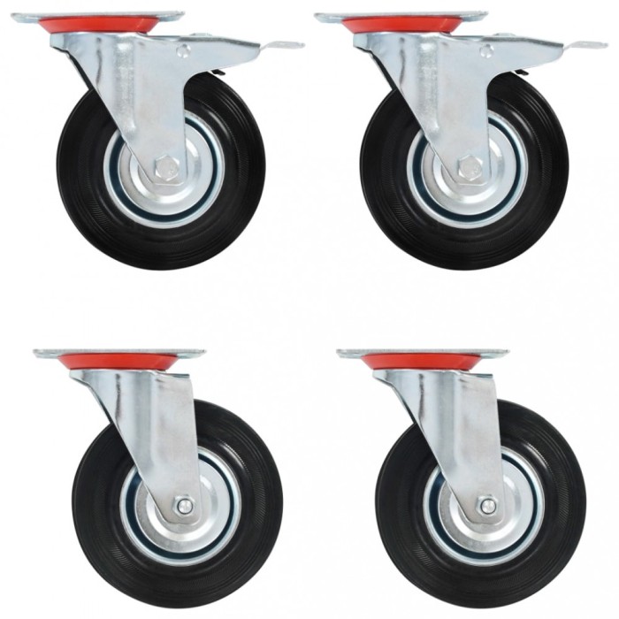 vidaXL Roți pivotante, 8 buc., 125 mm 278021