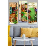 Set tablouri canvas (3 bucati) MDF0088 Multicolor 70x50 cm