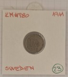 Sweden, Suedia, 10 ORE 1941, Argint, KM#780, Europa